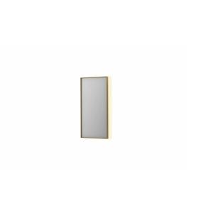 Spiegel INK SP32 40x4x80 cm Incl. Indirect LED-Verlichting Rondom en Spiegelverwarming Geborsteld Mat Goud