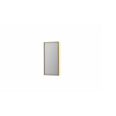 Spiegel INK SP32 40x4x80 cm Incl. Indirect LED-Verlichting Rondom en Spiegelverwarming Geborsteld Mat Goud