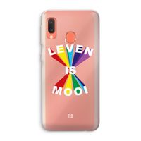 Het Leven Is Mooi: Samsung Galaxy A20e Transparant Hoesje