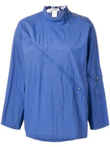 Kansai Yamamoto Pre-Owned top ample à col montant - Bleu