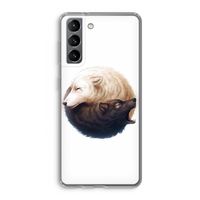Yin Yang Wolves: Samsung Galaxy S21 Transparant Hoesje Yin Yang Wolves: Samsung Galaxy S21 Transparant Hoesje