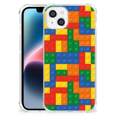 Apple iPhone 14 Plus Doorzichtige Silicone Hoesje Blokken Apple iPhone 14 Plus Doorzichtige Silicone Hoesje Blokken