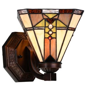 Clayre & Eef Wandlamp Tiffany 25*20 cm E27/max 1*40W 5LL-6100