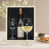 Wijnpakket met glas - Salentein Primus Chardonnay (Gegraveerde glazen) Wijnpakket met glas - Salentein Primus Chardonnay (Gegraveerde glazen)