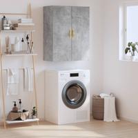 Wandkast 69,5x34x90 cm betongrijs