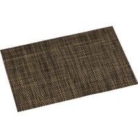 1x Rechthoekige placemats messing/goud geweven 29 x 43 cm