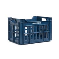 Urbanproof Fietskrat recycled 30 liter polypropyleen donkerblauw