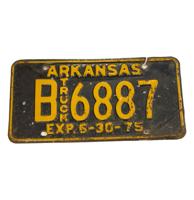 Arkansas Truck Kentekenplaat - 1975 - Origineel Arkansas Truck Kentekenplaat - 1975 - Origineel