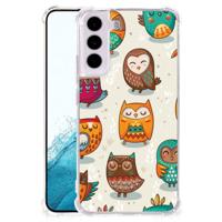 Samsung Galaxy S22 Case Anti-shock Vrolijke Uilen