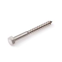 Hoenderdaal houtdraadbout [100x] - RVS-A2 - SW-13 - 8x40mm
