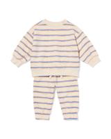 HEMA Babykledingset comfy fit strepen ecru (ecru)