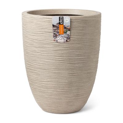 Vaas elegant Waste Rib H46 cm terrazzo beige - Capi europe