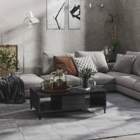 Salontafel 103,5x60x35 cm spaanplaat hoogglans grijs