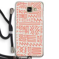 Marrakech Pink: Samsung Galaxy A5 (2016) Transparant Hoesje met koord