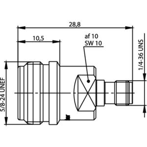 Telegärtner J01027T0017 J01027T0017 Coax-adapter N-bus - SMA-bus 1 stuk(s)