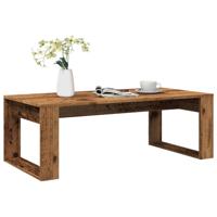 Salontafel 102x50x35 cm bewerkt hout oude houtkleurig