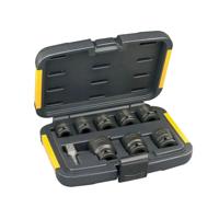 DeWALT DT7507 Krachtdoppenset 1/2" Vierkant | kort | 9-delig
