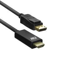 ACT AC7550 DisplayPort naar HDMI Adapterkabel - 1,8 meter - thumbnail