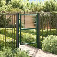 VidaXL Poort 100x125 cm staal groen