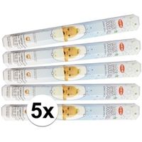 5x pakje wierook stokjes Baby powder - thumbnail