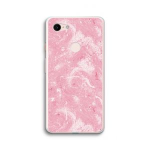 Abstract Painting Pink: Google Pixel 3 XL Transparant Hoesje