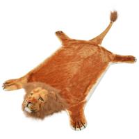 Leeuwenvloerkleed pluche 205 cm bruin