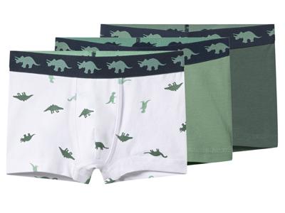 lupilu Set van 3 kinder boxers (Groen/wit, 98/104)