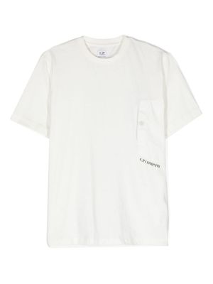 C.P. Company Kids t-shirt en coton à poche poitrine - Blanc