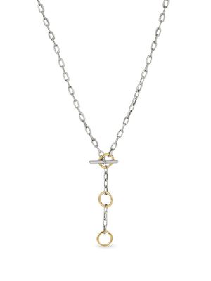 David Yurman collier DY Madison Three Ring en or 18ct et argent sterling