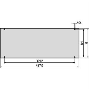 nVent SCHROFF 30828061 Frontpaneel 2 stuk(s)