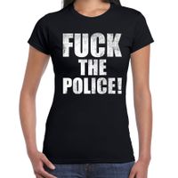 Fuck the police protest t-shirt zwart voor dames