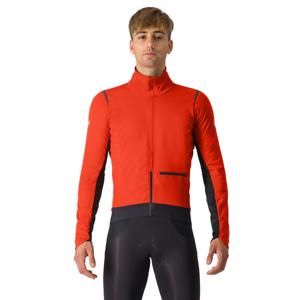 Castelli Alpha Doppio RoS lange mouw fietsjack red ochre/black reflex heren XL