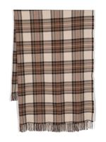 ETRO check-print virgin wool scarf - Tons neutres - thumbnail