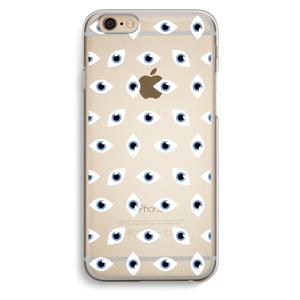 Eyes pattern: iPhone 6 / 6S Transparant Hoesje