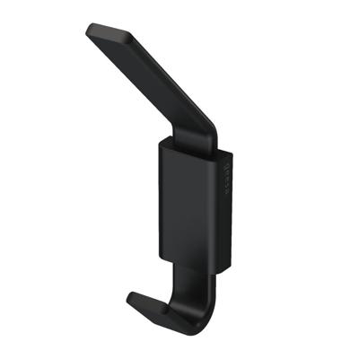 Handdoekhaak Geesa Frame | Dubbel haaks | Zwart