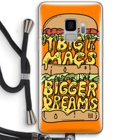 Big Macs Bigger Dreams: Samsung Galaxy S9 Transparant Hoesje met koord