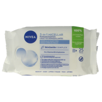 3-in-1 verzorgende micellair reindoek 25 Stuks