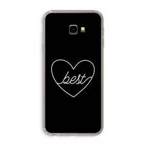 Best heart black: Samsung Galaxy J4 Plus Transparant Hoesje