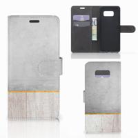 Samsung Galaxy S8 Plus | Book Style Case | Wood Concrete