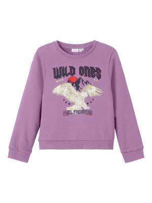 Name it winter sweater meisjes - paars - NkfPnawild