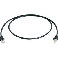 Telegärtner 100007969 RJ45 Netwerkkabel, patchkabel CAT 6A S/FTP 0.50 m Zwart Vlambestendig, Halogeenvrij, UL gecertificeerd 1 stuk(s)
