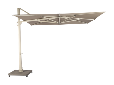 Vince parasol linen aluminium 300x300/8 taupe - Max luuk