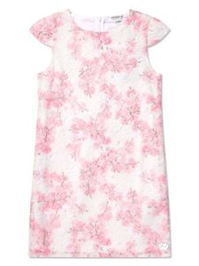 guess kids robe sans manches à fleurs brodées - Tons neutres