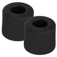 Benson Deurbuffers / deurstoppers rubbers - 2x - zwart -30 x 25 mm - met schroefbevestiging