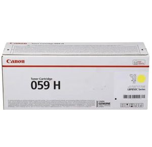 Canon 059 H tonercartridge 1 stuk(s) Origineel Geel