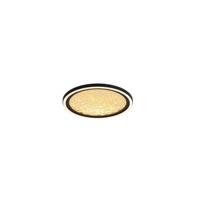 Searchlight Design plafonnièreLuna Ø 30cm zwart met goud - 31908-300GO