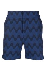 Frescobol Carioca short de bain Copacabana en jacquard - Bleu