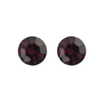 Biba Oorbellen met Swarovski Steentje Amethyst