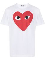 Comme Des Garçons Play t-shirt à logo imprimé - Blanc