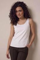 Tramontana Singlet Lurex Tape Q11-19-401 Tops En Singlets 001100-offwhite